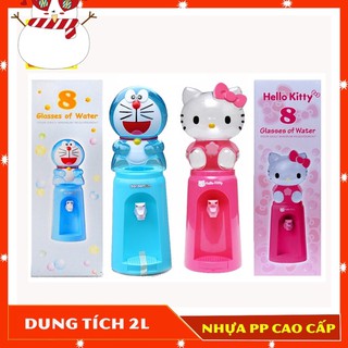 [ FREESHIP 99K ] Bình Đựng Nước Hello Kitty & Doremon Dung Tích 2L