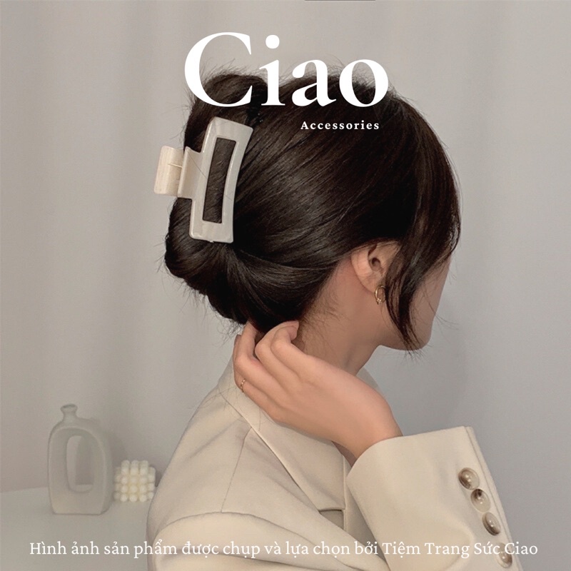 Kẹp tóc/ Phụ kiện tóc càng cua bản vuông dài mã 13 Ciao accessories
