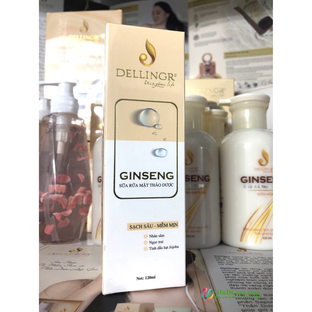 Sữa Rửa Mặt Thảo Dược GINSENG - thải độc, làm sạch sâu cho da