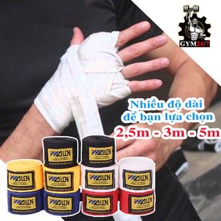 Dây quấn tay boxing đấm bốc wolon giá rẻ - Băng đa boxing quấn tay tập võ bằng dài 3m , 5m bền đẹp