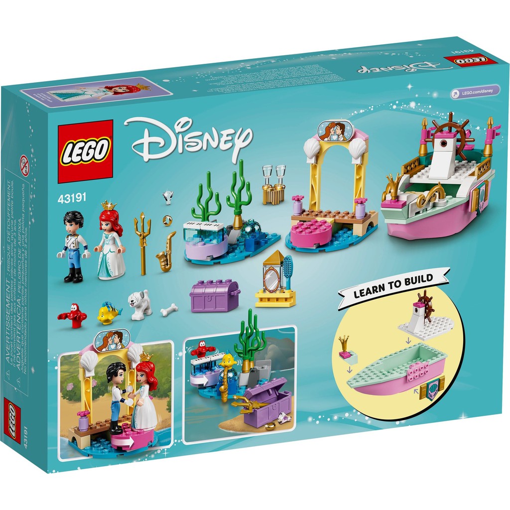 LEGO 43191 Disney - Du Thuyền Của Nàng Tiên Cá