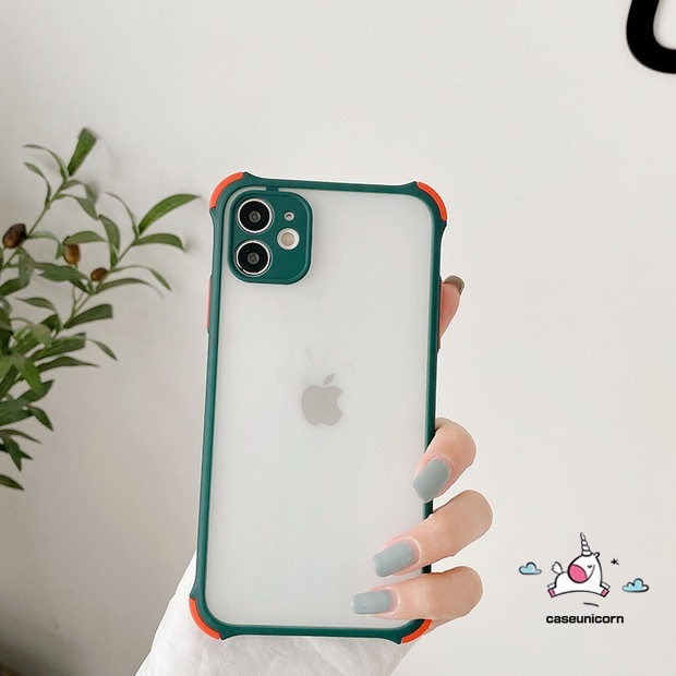Ốp điện thoại cứng mặt nhám viền màu kẹo cho iPhone 11 8plus 7plus iPhone 6 6s Plus 7 8 X XR XS MAX 11pro Max SE 2020 | BigBuy360 - bigbuy360.vn