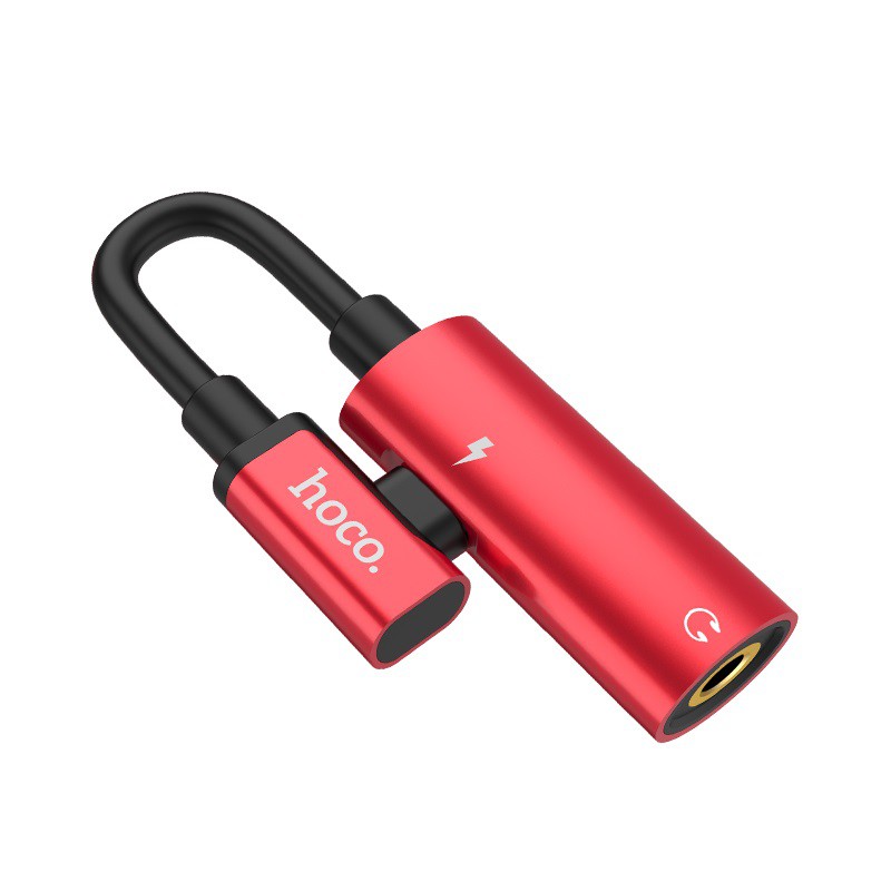 Cáp chuyển đổi từ USP Type-C sang USB Type-C + Audio 3.5mm Hoco LS19 - Hãng phân phối chính thức