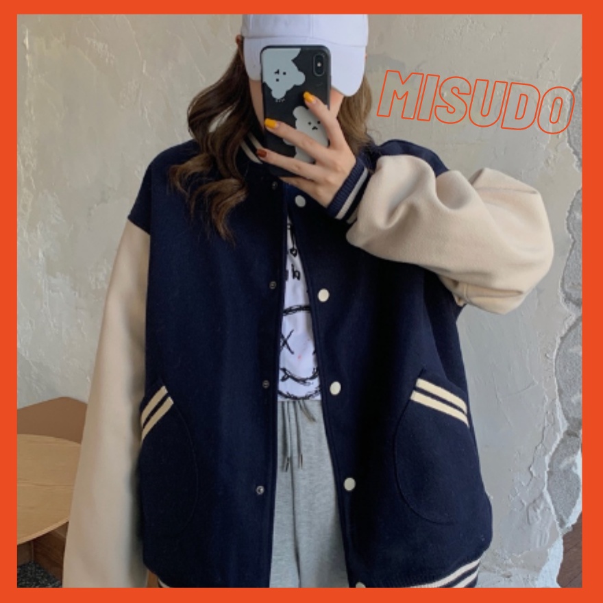 Áo khoác nữ bigsize, Áo bomber nữ from rộng bóng chày nỉ mặc nhà đi chơi thời trang đi học hàn quốc