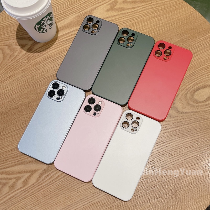 Ốp Điện Thoại Mặt Kính Chống Bám Vân Tay In Logo AG Chất Lượng Cao Cho IPhone 11 12 13 Pro Max 11Pro