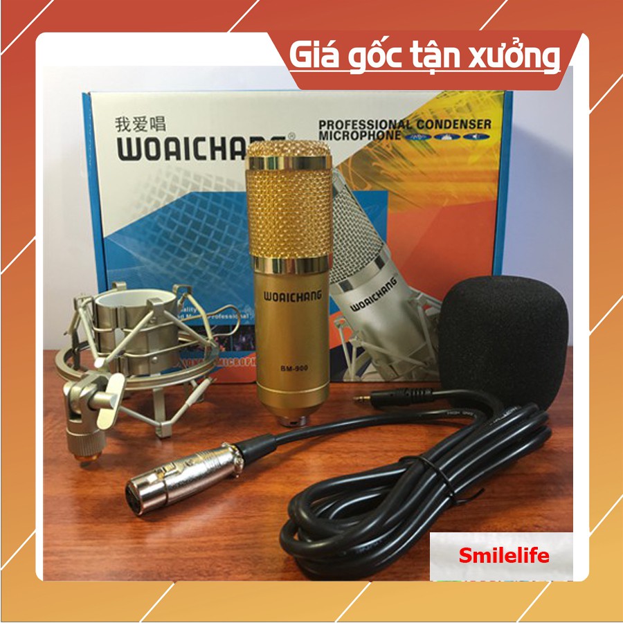 Mic Thu Âm Livestream Bm900 Waichang chính hãng giá rẻ