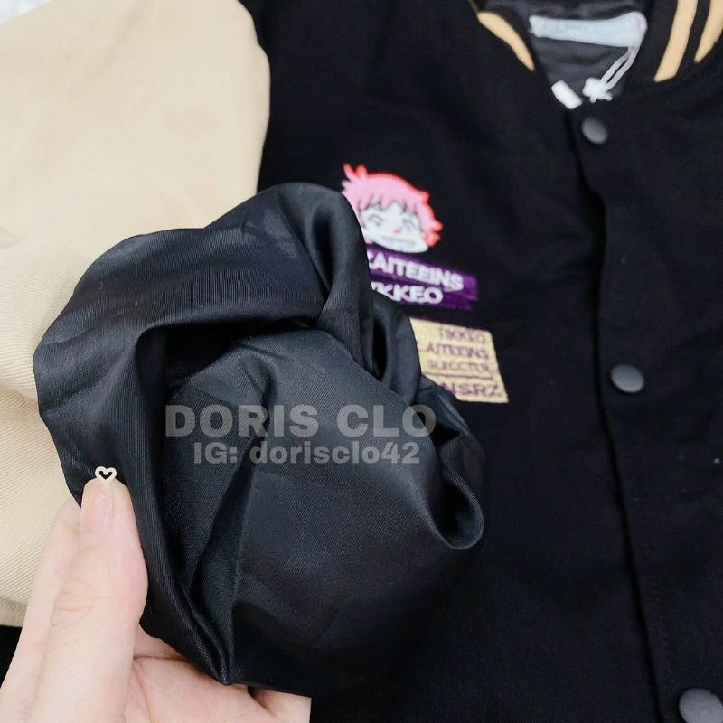 Áo khoác cardigan nút bấm unisex chất liệu nỉ ngoại cao cấp.thêu hoạ tiết viền cổ và tay form rộng kiểu bomber cực đẹp