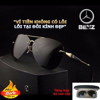Mắt Kính Nam Phân Cực Cao Cấp Chống Tia UV Tặng Kèm Hộp Da Cao Cấp