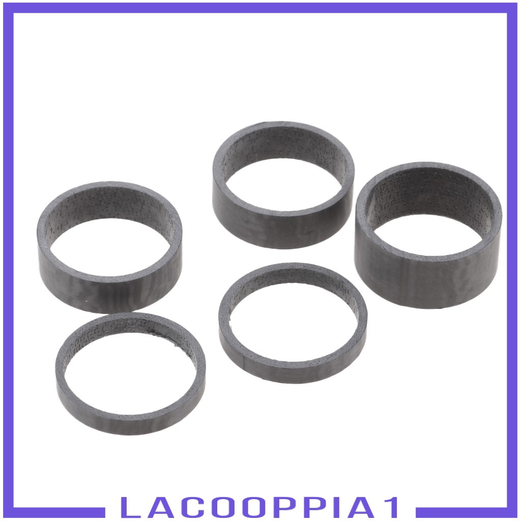 [LACOOPPIA1] 5X Bike Headset 28.6mm Stem Spacers 1-1/8&quot; Bicycle Washers 5/10/15mm BMX MTB