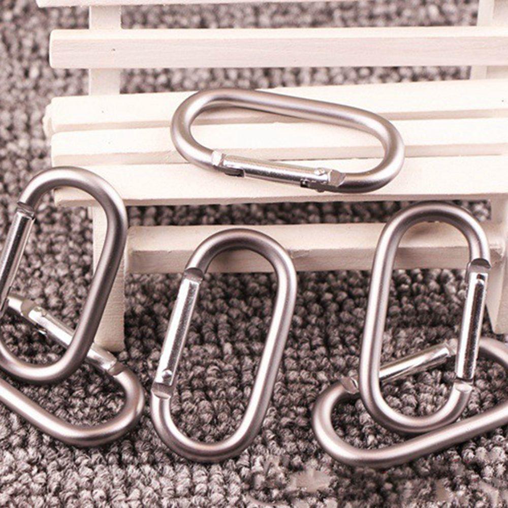 Móc Khóa Carabiner Bằng Kim Loại Dùng Đi Cắm Trại Leo Núi Tiện Dụng