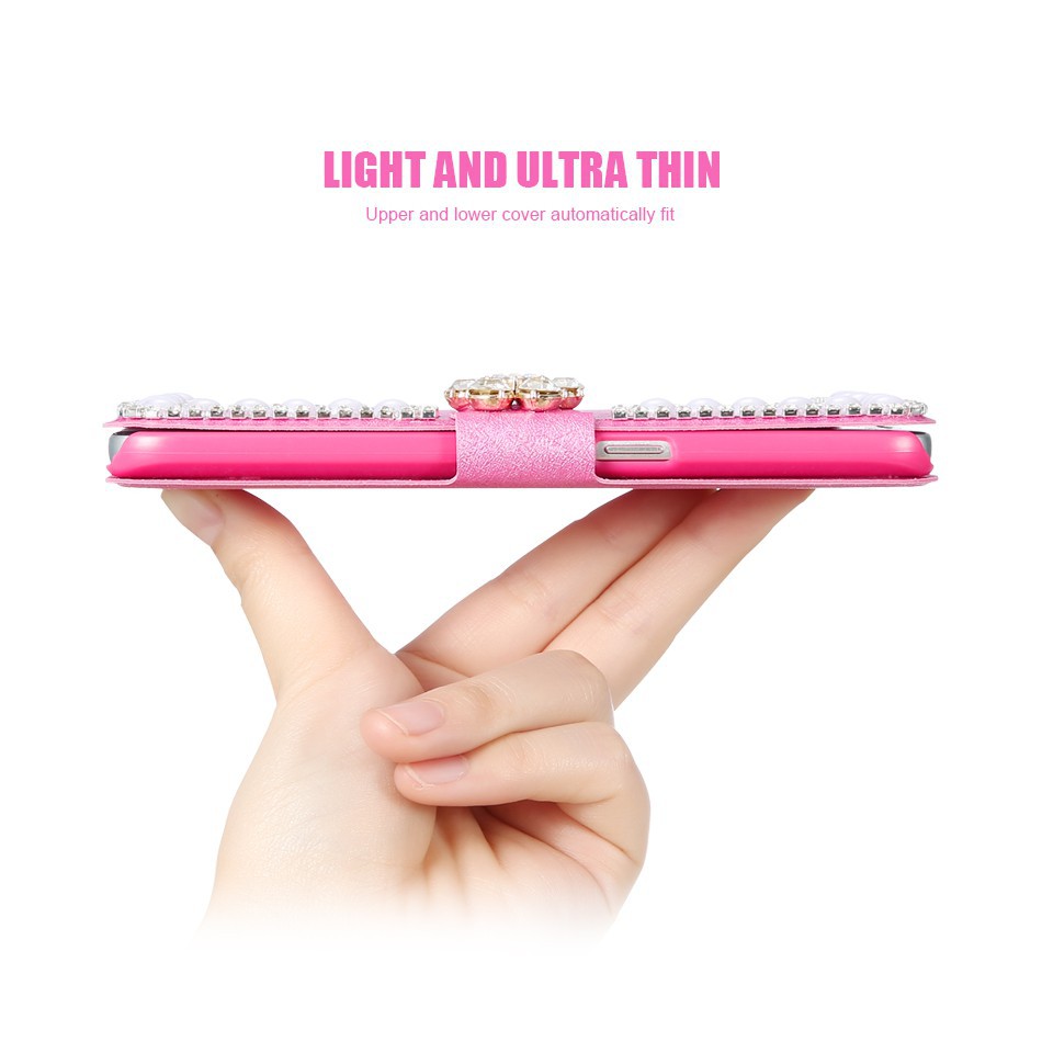 Bao da kim tuyến đính ngọc trai sang trọng cho Samsung Note 5 8 | BigBuy360 - bigbuy360.vn