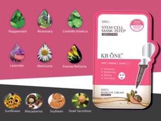 🐌🐌 Mặt Nạ Dưỡng Chất Ốc Sên Stem Cell Mask 2Step