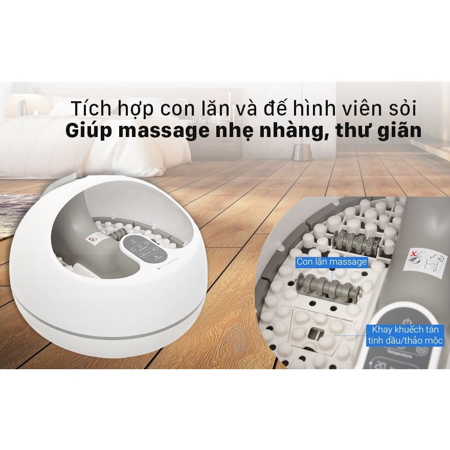 [CHÍNH HÃNG ANH] Bồn xông hơi massage chân công nghệ siêu âm Rio FTBH9-EU