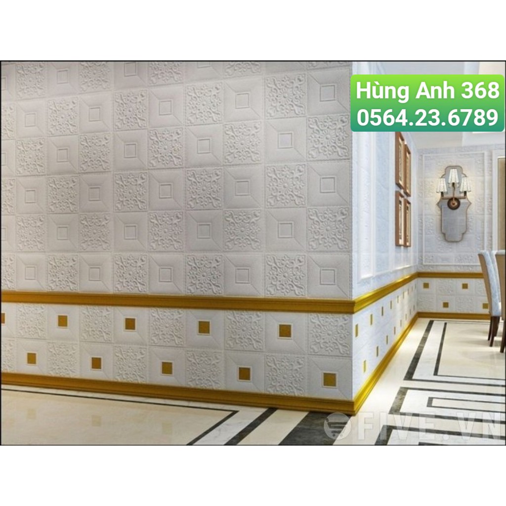 XÔP DÁN TƯỜNG HOA VĂN KIM TUYẾN. KT 70X70CM. GIÁ SIÊU RẺ | BigBuy360 - bigbuy360.vn