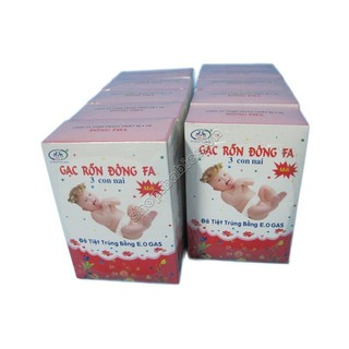 Gạc rốn đông fa hộp 3 chiếc