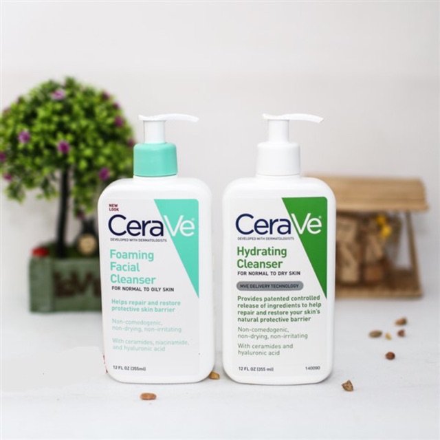 Sữa rửa mặt Cerave 236ml, 355ml, 473ml cho da dầu, da khô - Cila House