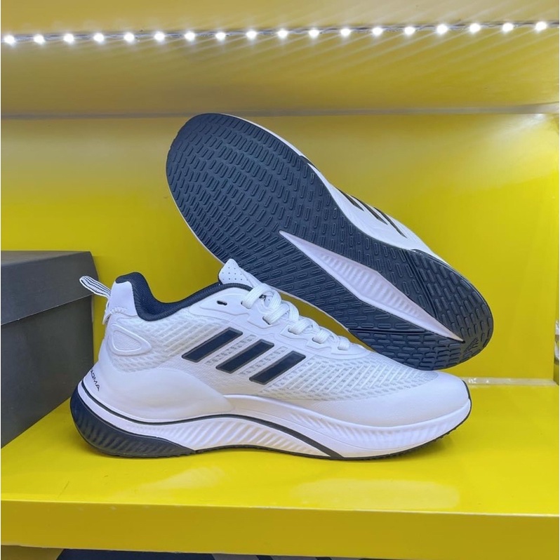 Giày thể thao sneaker alphamagma trắng sọc đen