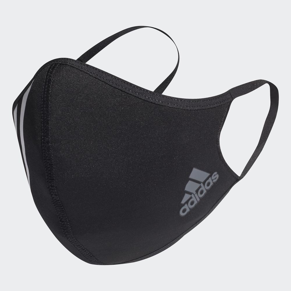 [Mã WABRDAS68 giảm 10% tối 150k đơn từ 1 triệu] adidas Unisex Face Cover 3-Stripes - Not For Medical Use Màu đen HF7045