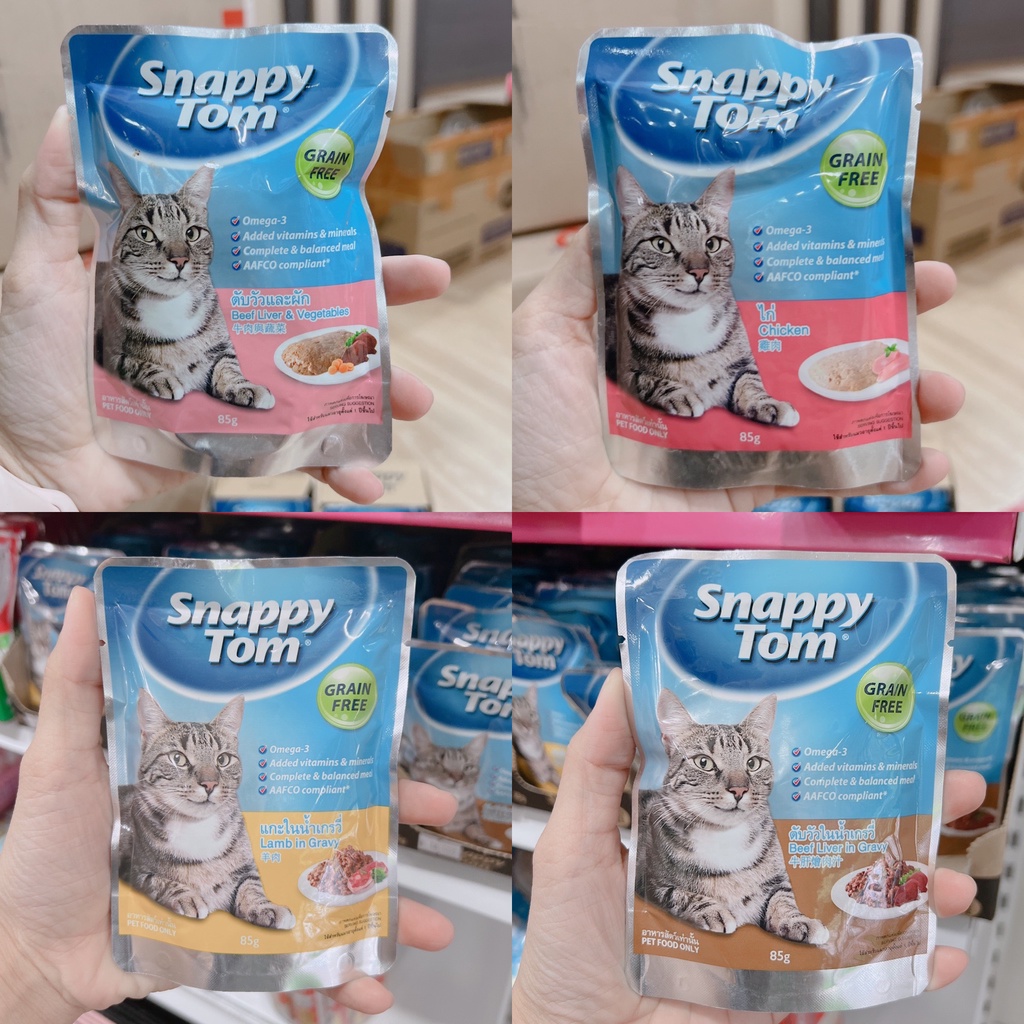 Pate snappy tom gói 85g cho chó mèo