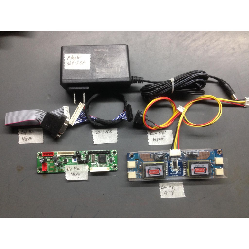 Trọn bộ bo đa năng cắm màn LCD 4 típ 1920x1080