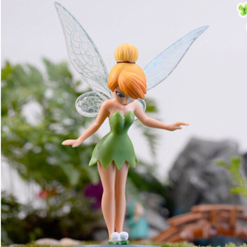 Bộ 6 Mô Hình Gia Đình Và Cánh Hoa Dùng Trang Trí Nhà Búp Bê/Vườn