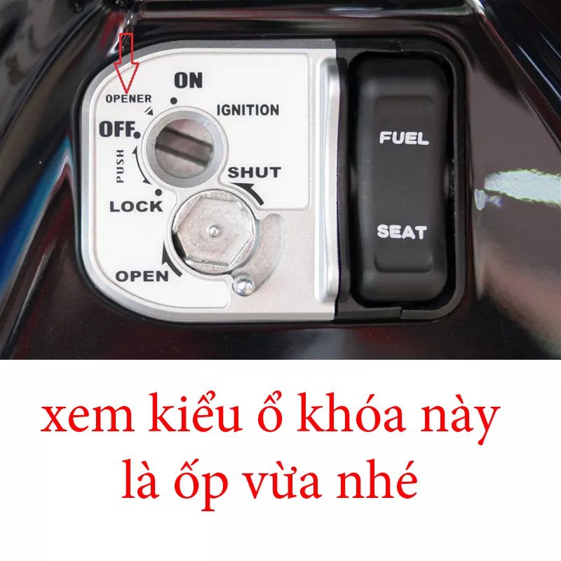 MIẾNG nhôm  dán chụp ổ khóa Xe Airblade đời 2015 trở xuống -(AB)