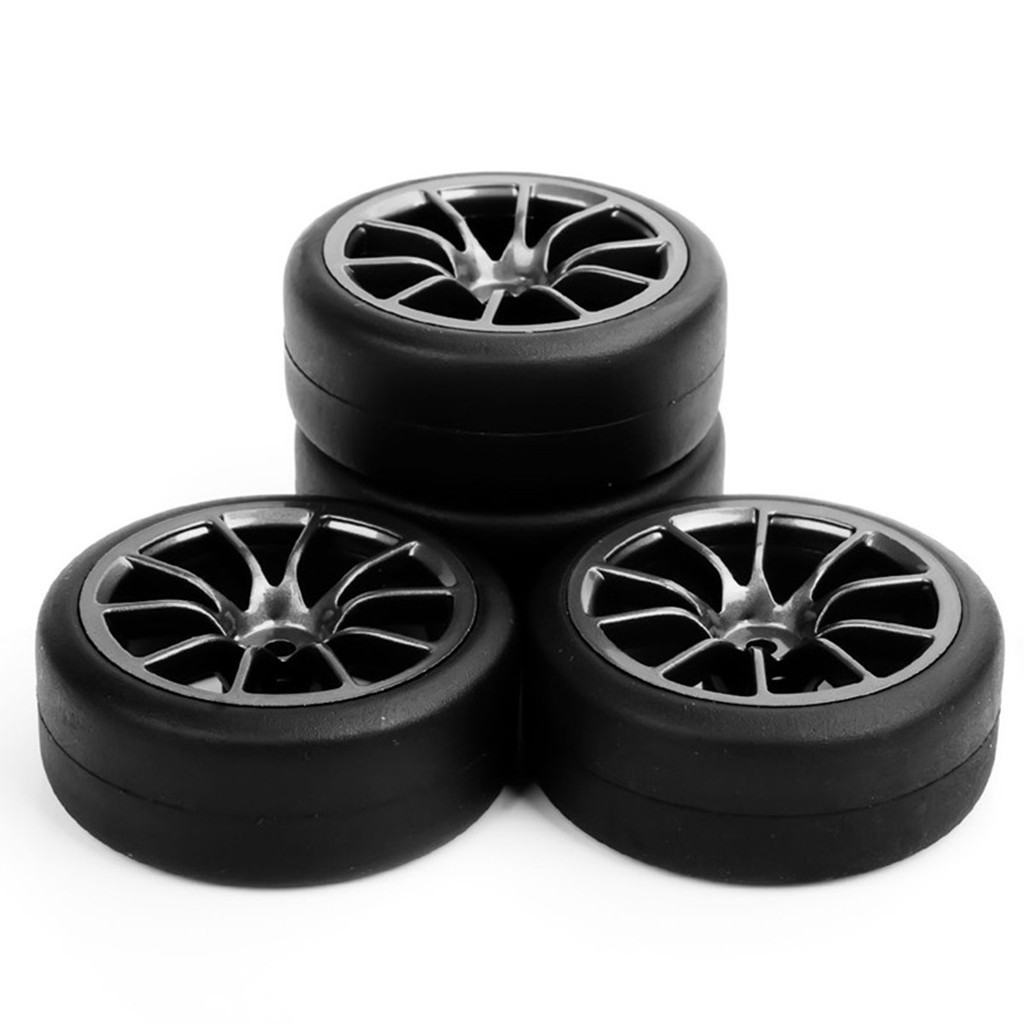 Set 4 Bánh Xe Cao Su Cho Xe Đồ Chơi Tỉ Lệ 1 : 10 Hpi Hsp