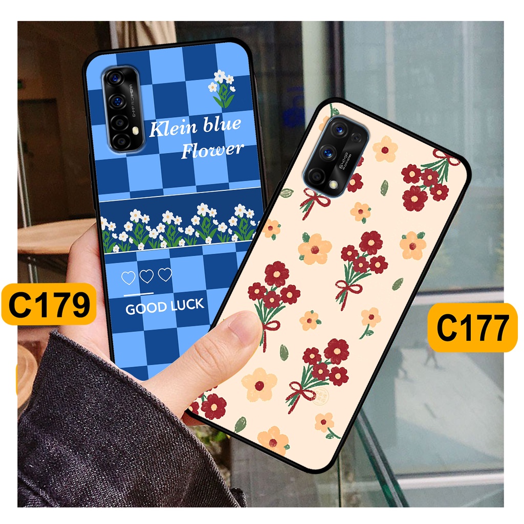Ốp Realme 7 / 7 Pro in hình hoa cỏ nhẹ nhàng,họa tiết caro xinh xắn.ốp lưng chống sốc
