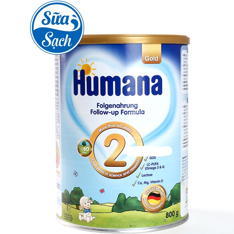 Sữa Humana Gold 2 800gr Date mới