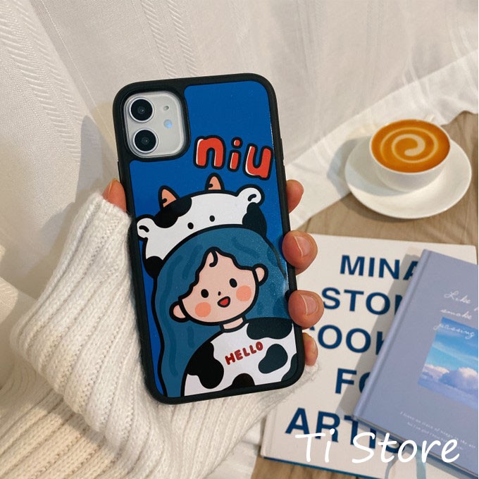 Ốp Lưng Cô Gái Bò Sữa iP [ TI STORE ]