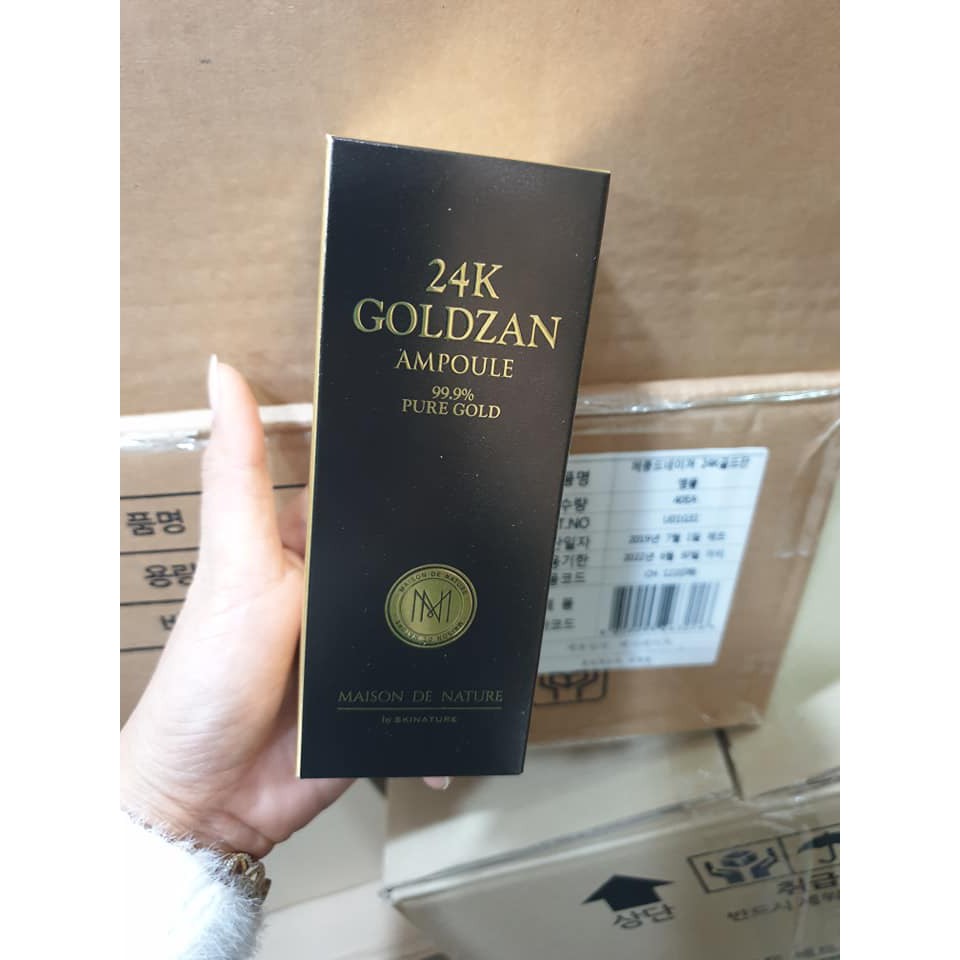 Serum 24k Goldzan Ampoule 99.9% Pure Gold-Bao Chính Hãng