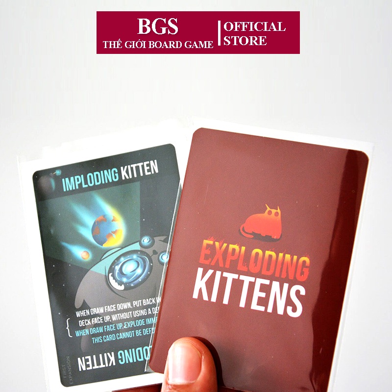 Sleeves Bọc Bài Mèo Nổ Exploding Kittens 6.4 x 9 cm (100 bọc/xấp)