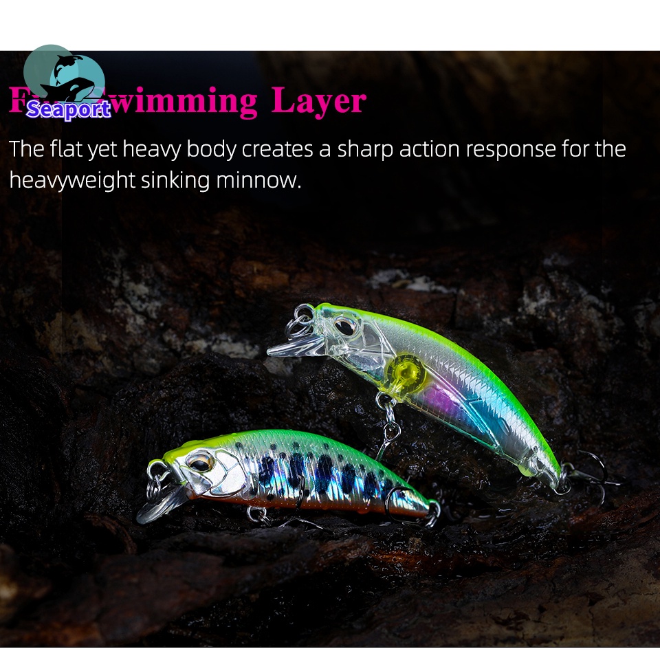 Mồi Câu Cá Giả Mini Cứng 50mm 5g