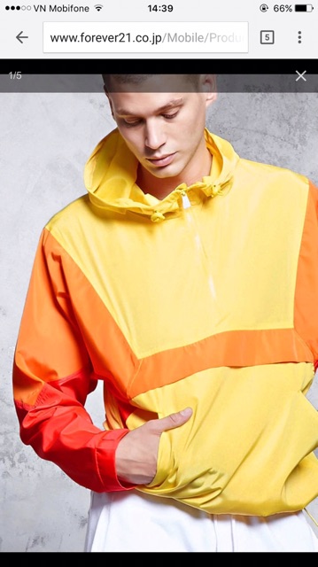 Áo khoác gió F21 authentic