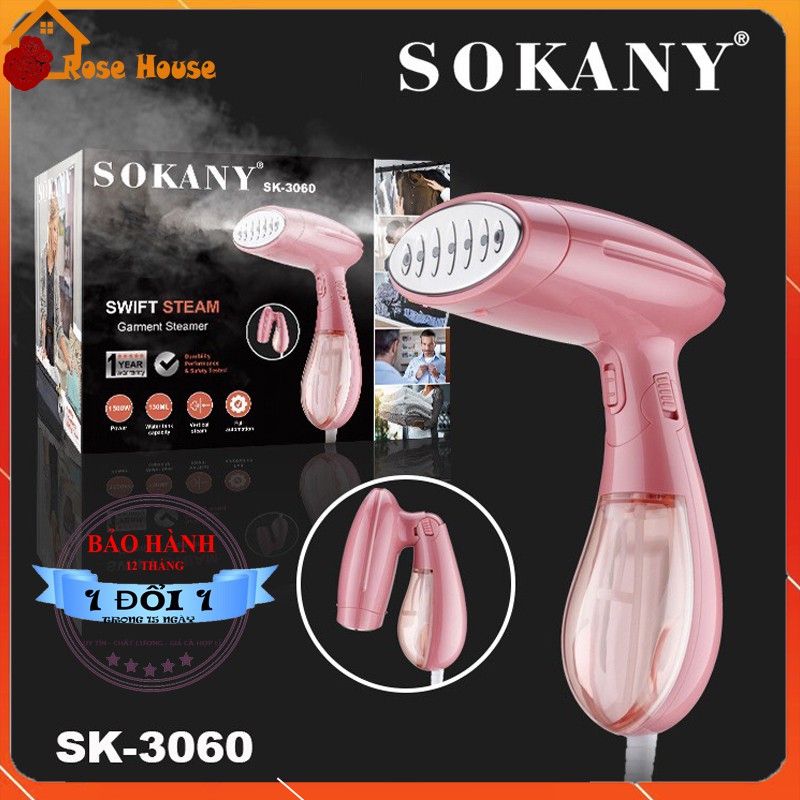 Bàn là hơi nước cầm tay Sokany SK-3060 CHÍNH HÃNG, Bàn ủi hơi nước mini du lịch