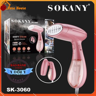 Bàn là hơi nước cầm tay sokany sk-3060 chính hãng, bàn ủi hơi nước mini du lịch