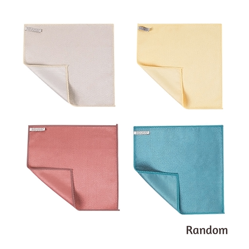 Khăn lau vệ sinh JUJIAJIA thiết kế dày dặn họa tiết sọc ca rô mau khô tiện lợi cho nhà bếp