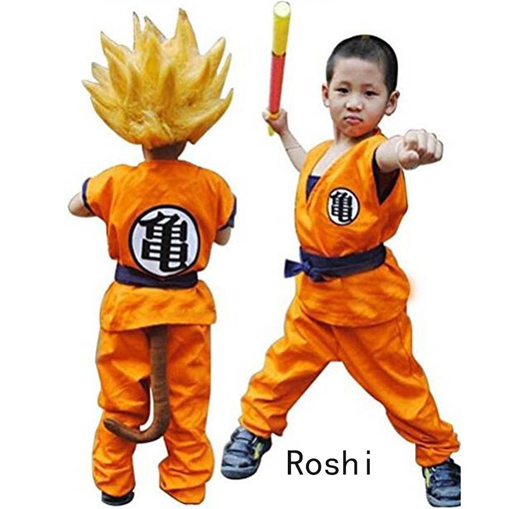 Bộ trang phục hóa trang nhân vật Son Goku trong 7 viên ngọc rồng độc đáo cho bé