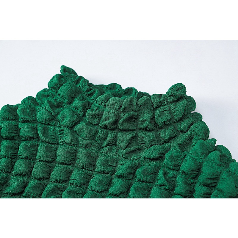 Đầm Cổ Cao Tay Dài Phồng Cột Dây Thời Trang Mùa Thu Cá Tính Cho Nữ