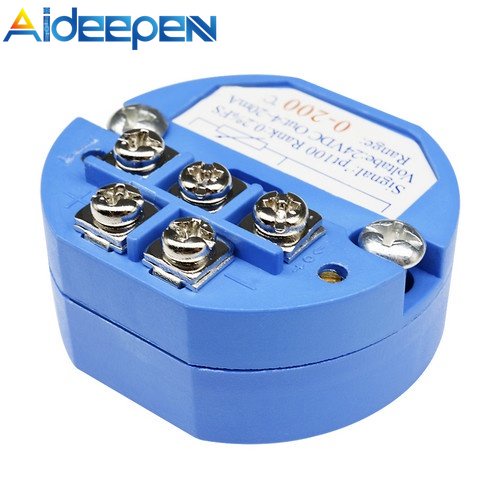 AIDEEPEN Cảm biến nhiệt độ RTD PT100 từ 0 đến 200° 4-20ma 0 đến 200° Dc 24V chuyên dụng