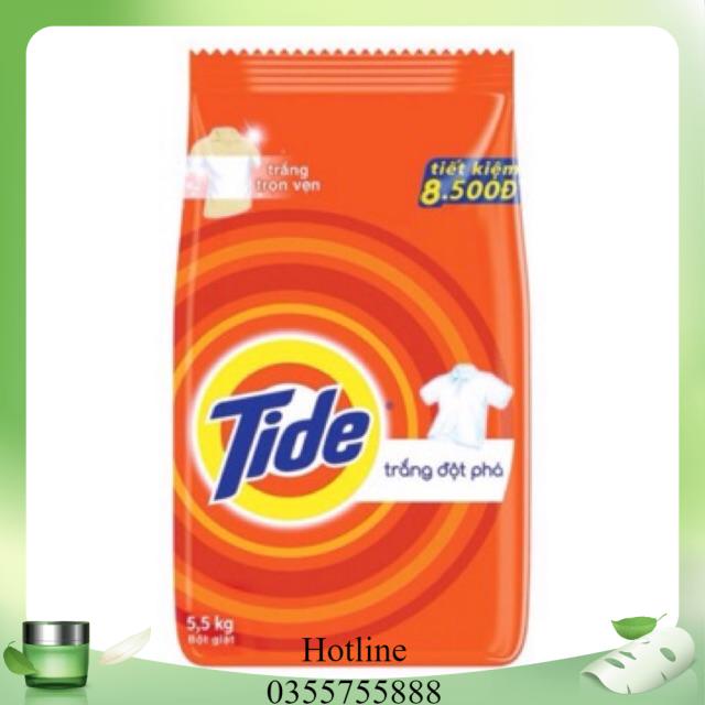 Bột Giặt Tide Trắng Đột Phá 5.5kg