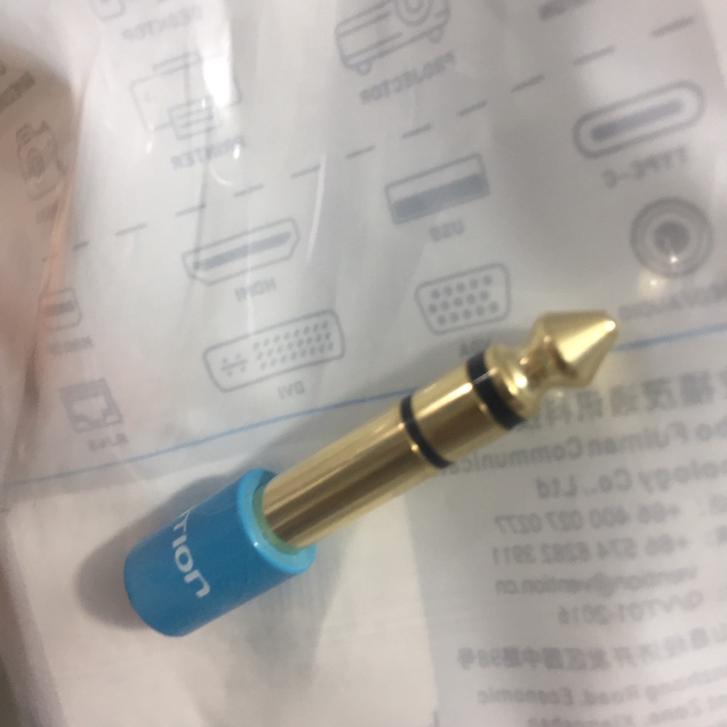 Đầu chuyển audio 6.5mm male ra 3.5mm Female Vention VABS01
