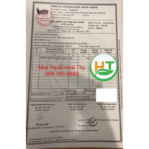 Viên Xoang Vshine Gold - hỗ trợ các triệu chứng về Xoang