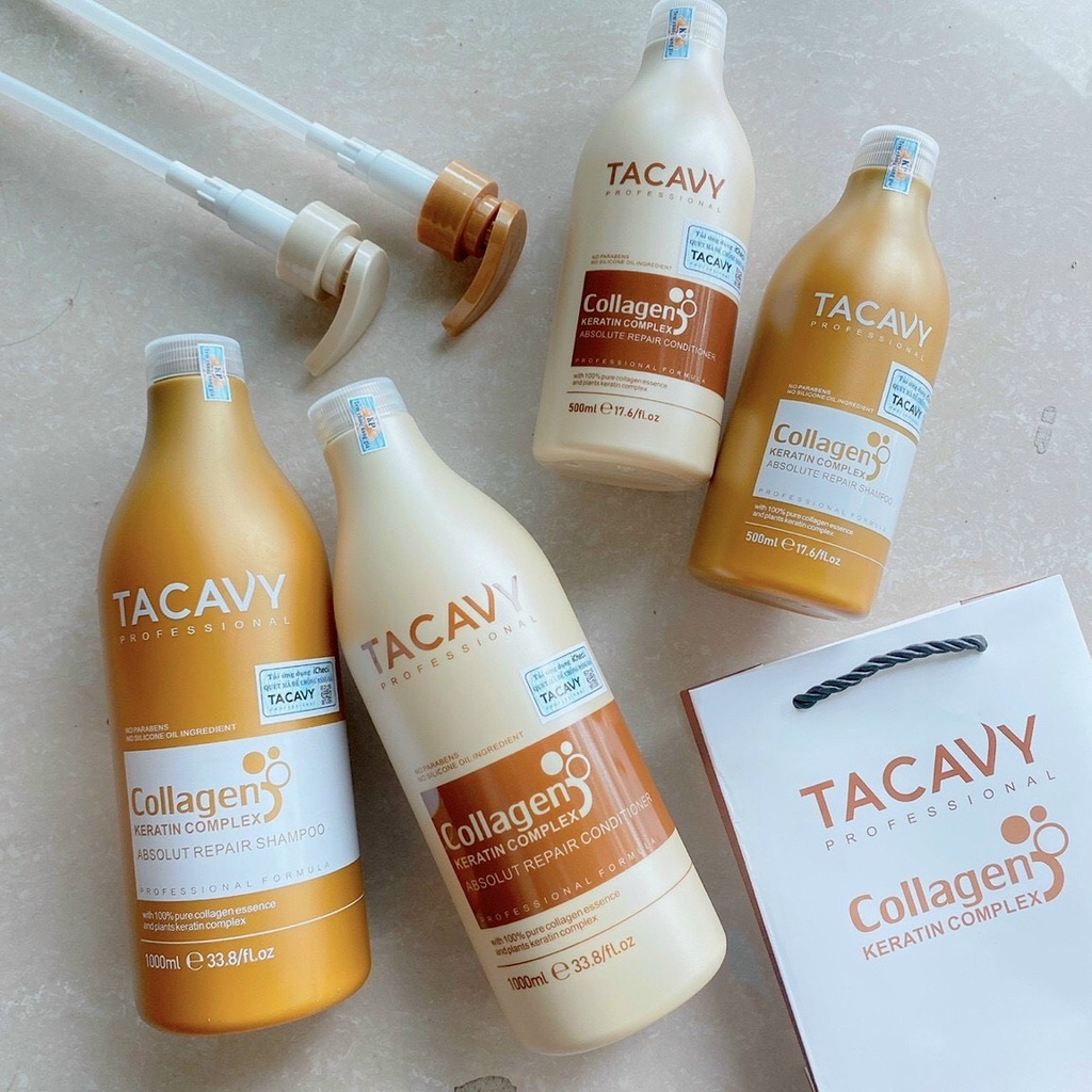 DẦU CẶP GỒM GỘI XẢ TACAVY 1000ML - HÀNG CHÍNH HÃNG