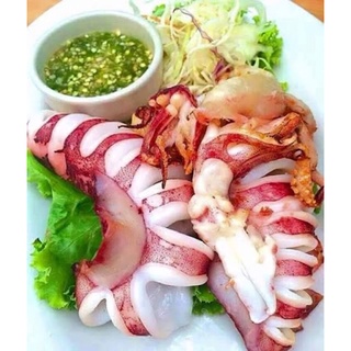 Mực ống khay 500g ship qua Now ship hoặc Gab tại Hà Nội/ phù hợp cho chiên, hấp bia, nhúng lẩu, nướng