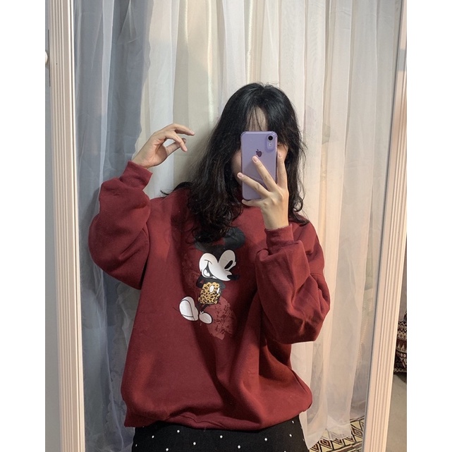 Áo nỉ 2hand ảnh shop tự chụp