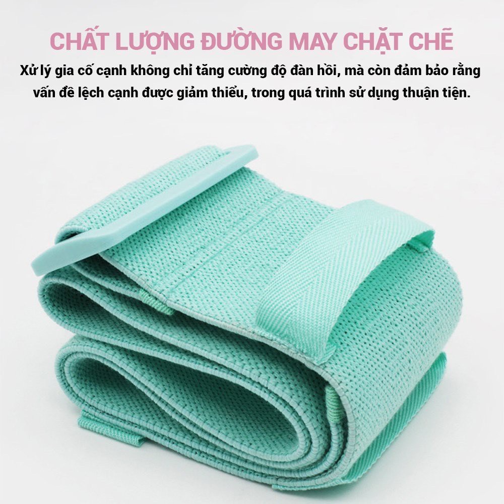 Dây Mini Band Đàn Hồi Kháng Lực Tập Mông Chân Đùi Aolikes Siêu Bền Chính Hãng có khóa điều chỉnh  AL3606