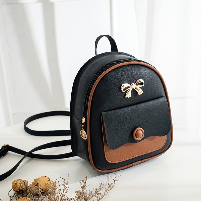 Ba lô IELGY mini trang trí nơ phong cách Hàn Quốc xinh xắn dễ phối đồ cho nữ