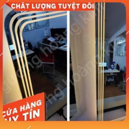 gương cảm ứng thông minh tính năng phá sương đồng hồ nhiệt độ kích thước 60x80 cm guonghoangkim - mirror