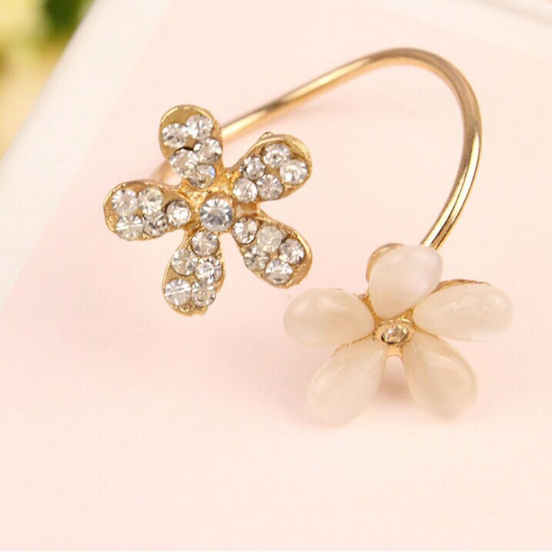 Nhẫn Hình Hoa Cúc Đính Đá Thời Trang Cho Nữ